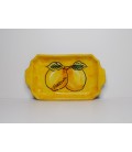 Yellow Pottery tray small size ( 4 glasses)