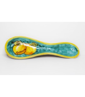 Green pottery spoon rests