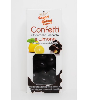 Confetti al cioccolato fondente a limone 180gr
