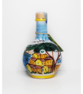 Limoncello in pottery bottle with landscape 20cl