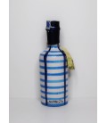 Limoncello in design pottery bottle with vertical and horizontal lines 20cl