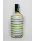 Limoncello in design pottery bottle with green lines 50cl