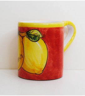 Red pottery cup