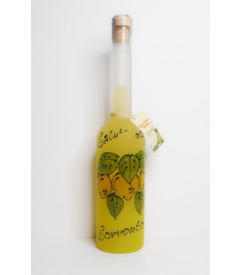 Limoncello opera lemon painted bottle 50cl