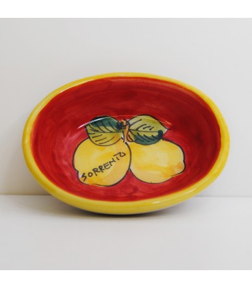 Red pottery bread plate