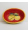 Red pottery bread plate
