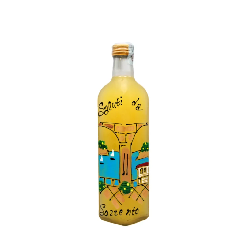 Limoncello di Sorrento – Marasca Bottle with Hand-Painted Sorrento Landscape