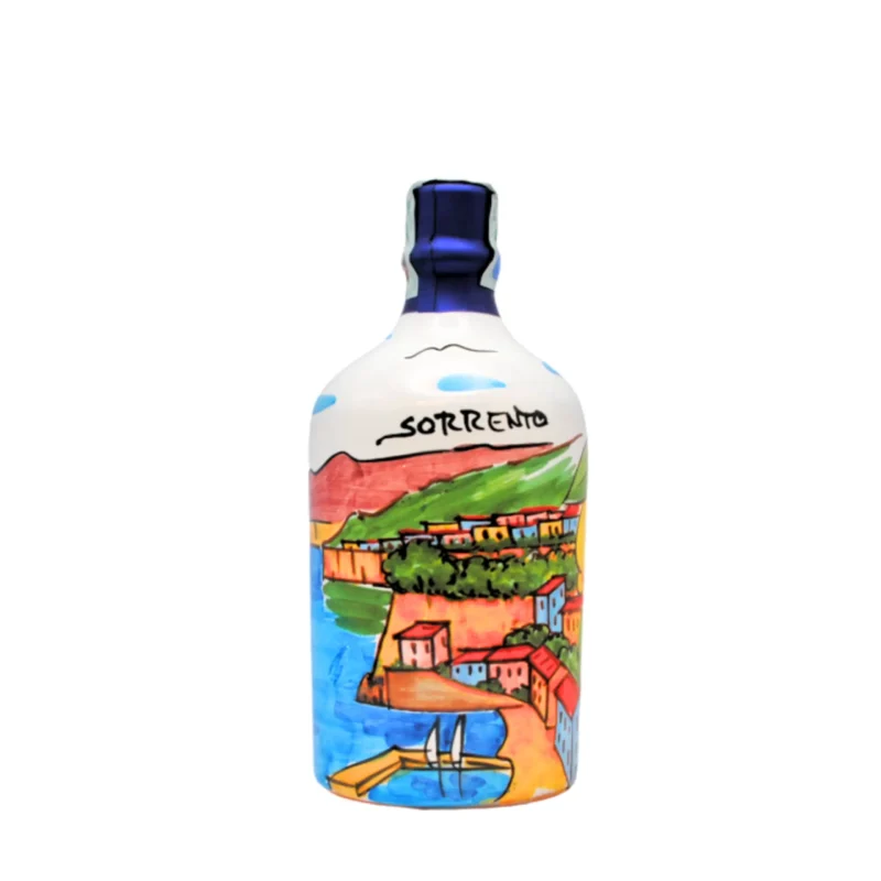 Limoncello – Ceramic Bottle with Landscape Decoration