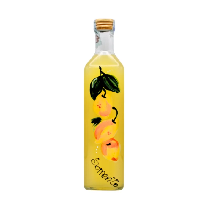 Limoncello – Marasca Bottle Hand-Painted with Lemons