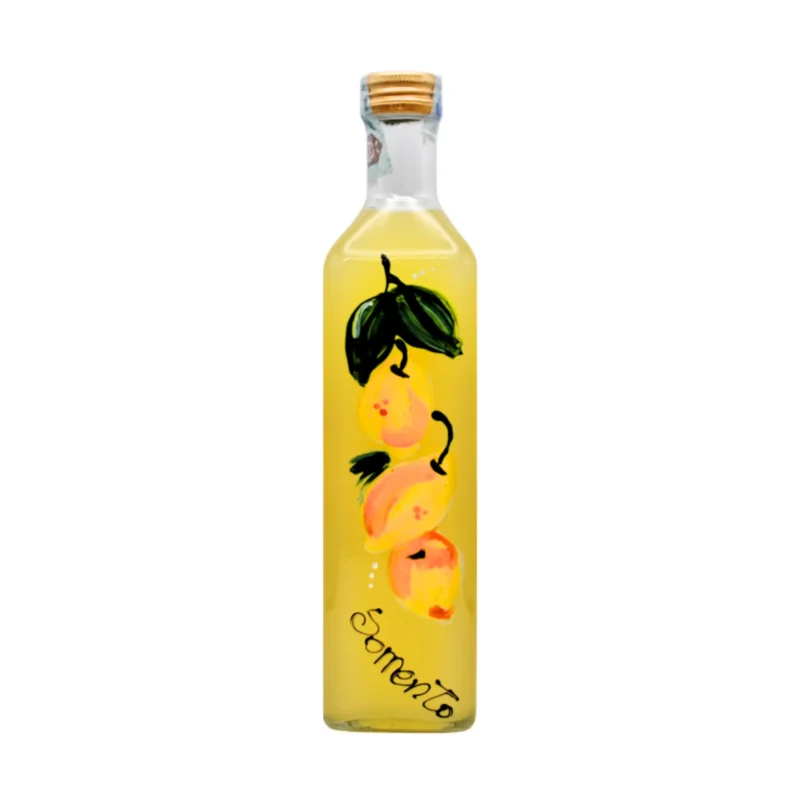 Limoncello – Marasca Bottle Hand-Painted with Lemons
