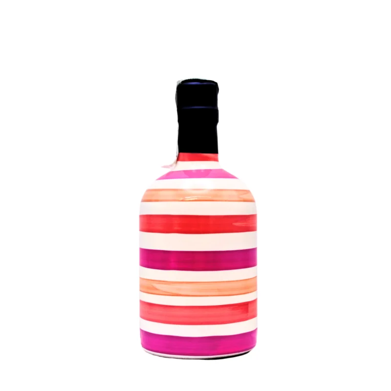 Limoncello – Hand-Painted Glass Bottle – Pink